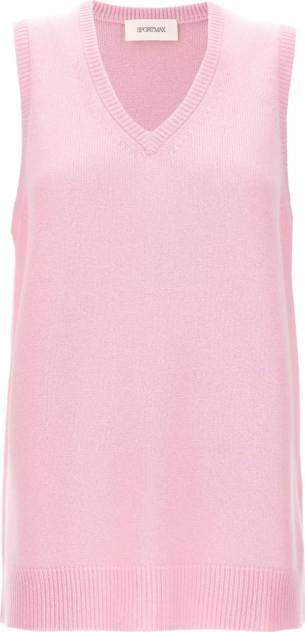 Multicolor Wool Sleeveless Jacket