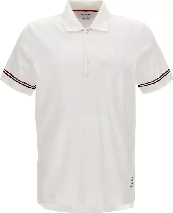 White Cotton Polo Shirt