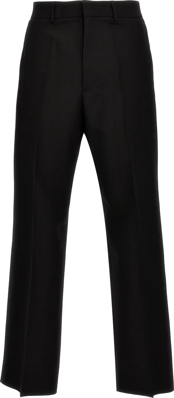 Black Virgin Wool Dress Pants