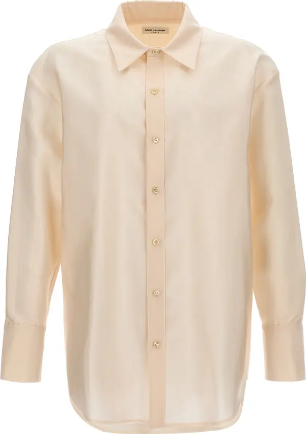 Beige Acetate Blouse