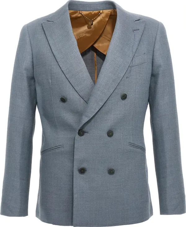 Blue Silk Blazer
