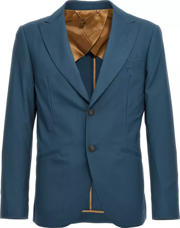 Blue Wool Blazer