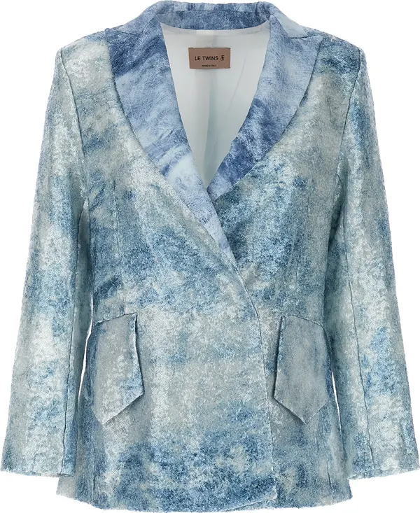 Blue Polyester Blazer