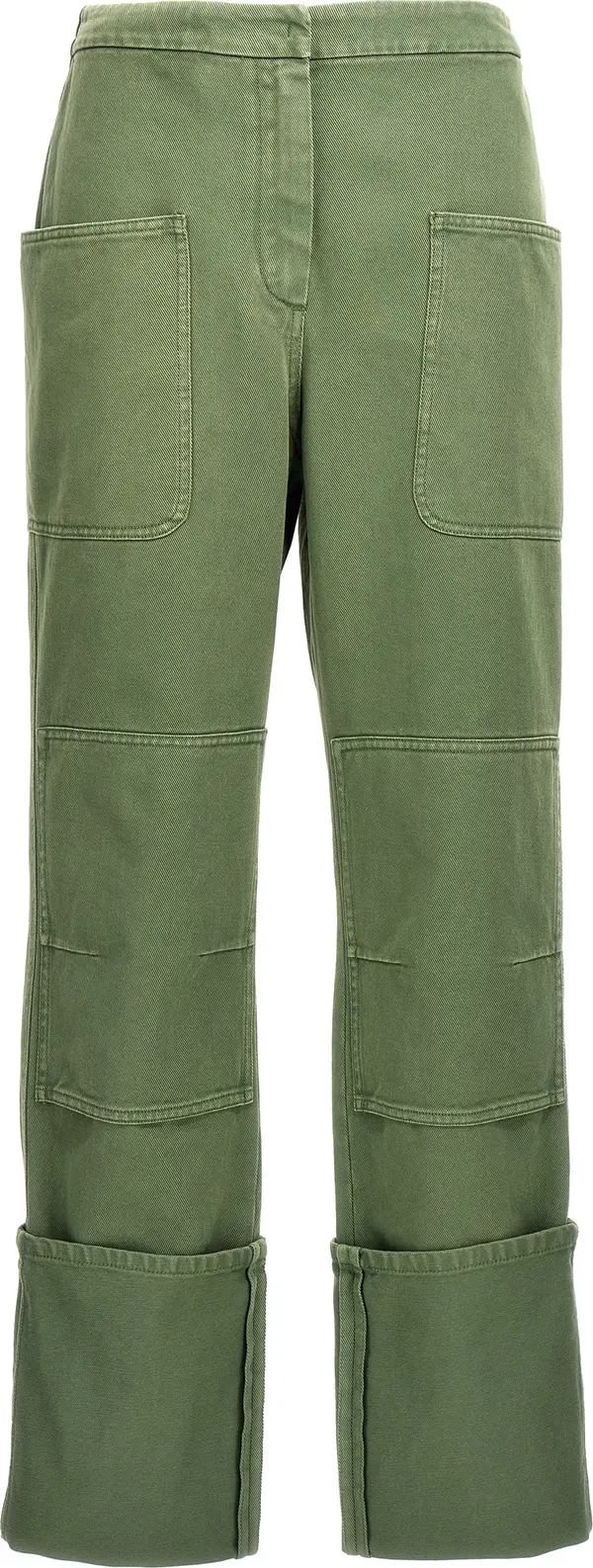 Bicolor Cotton Casual Pants