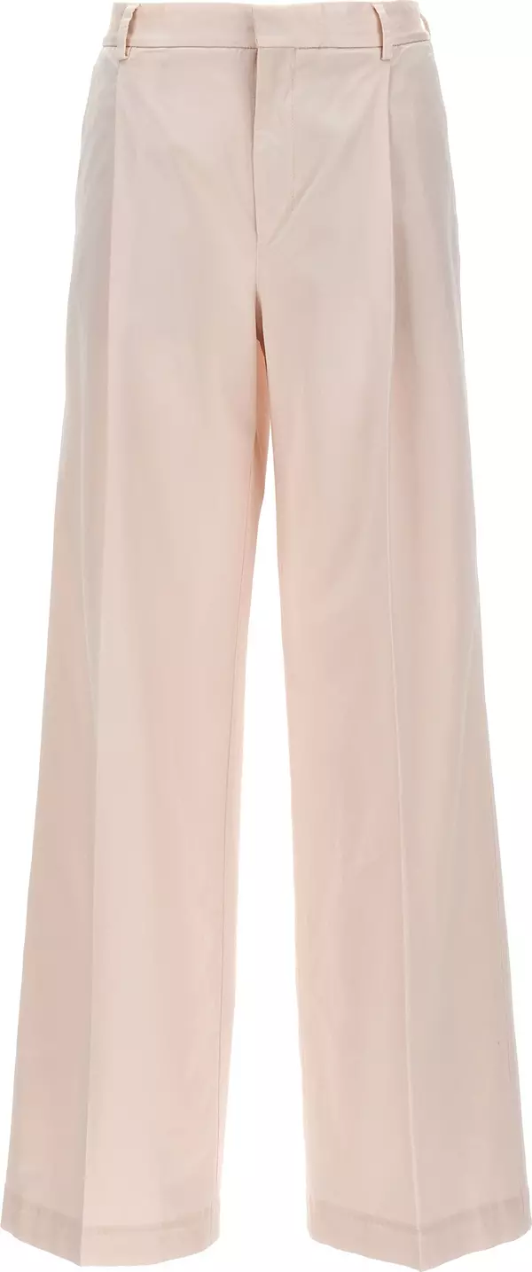 Multicolor Cotton Casual Pants