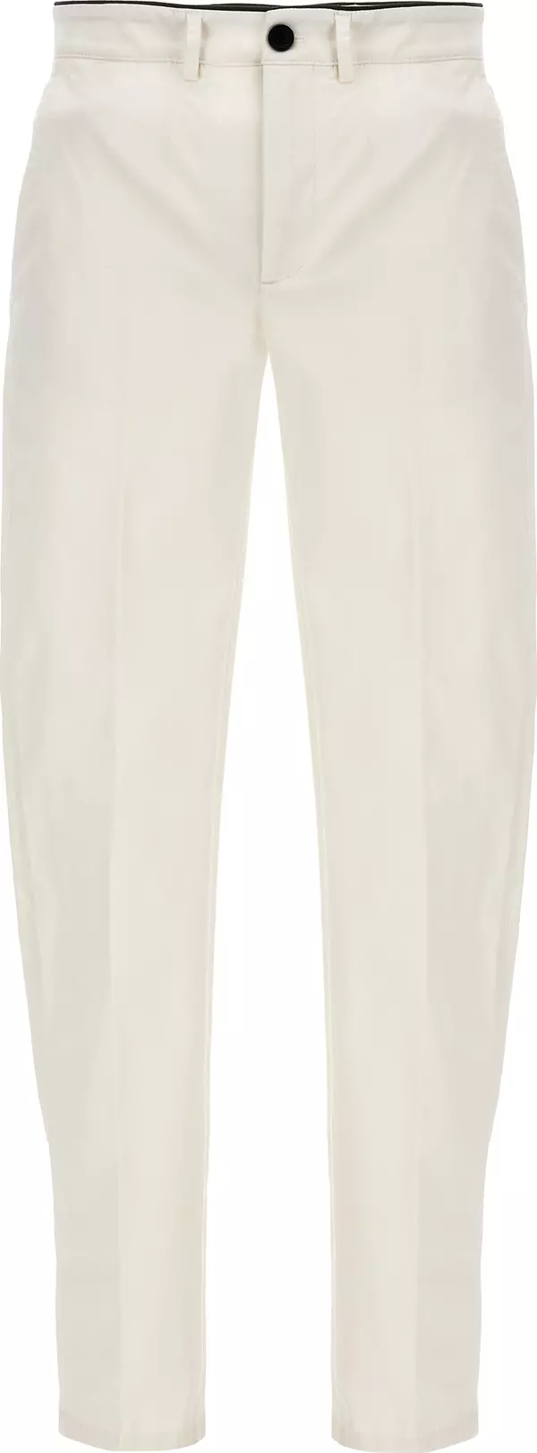 White Cotton Casual Pants
