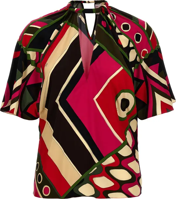 Multicolor Viscose Pattern Shirt