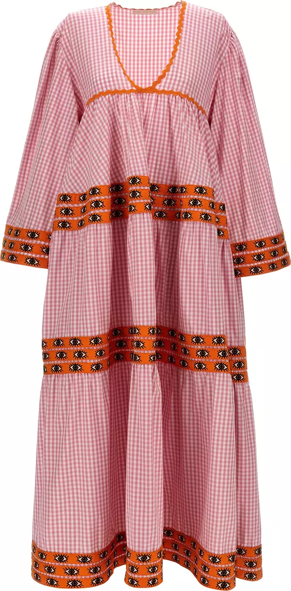 Multicolor Cotton Long Dress