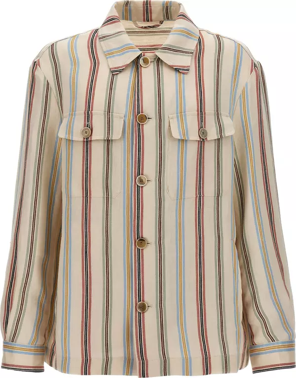 Multicolor Linen Blouse