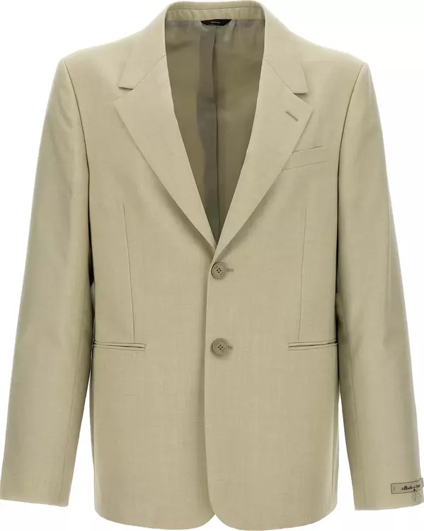 Beige Virgin Wool Blazer