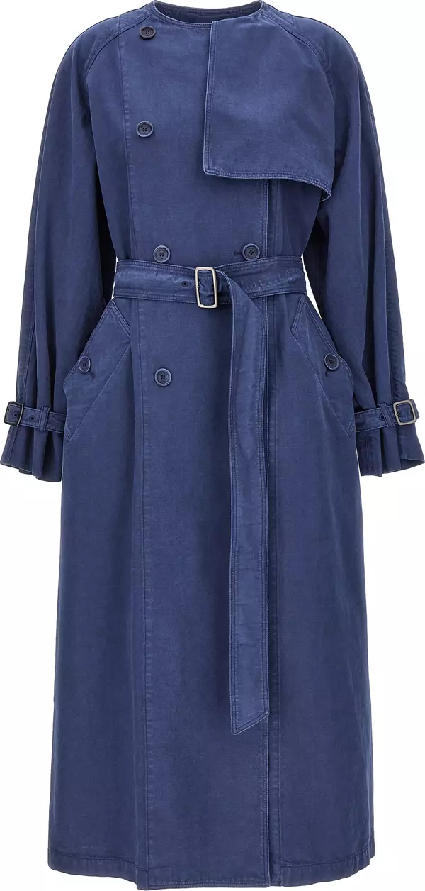 Blue Cotton Coat