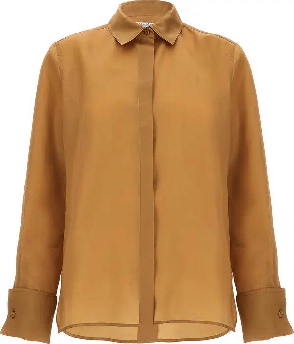 Beige Silk Blouse