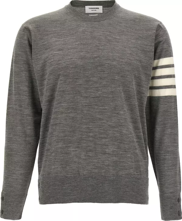 Gray Virgin Wool Cardigan