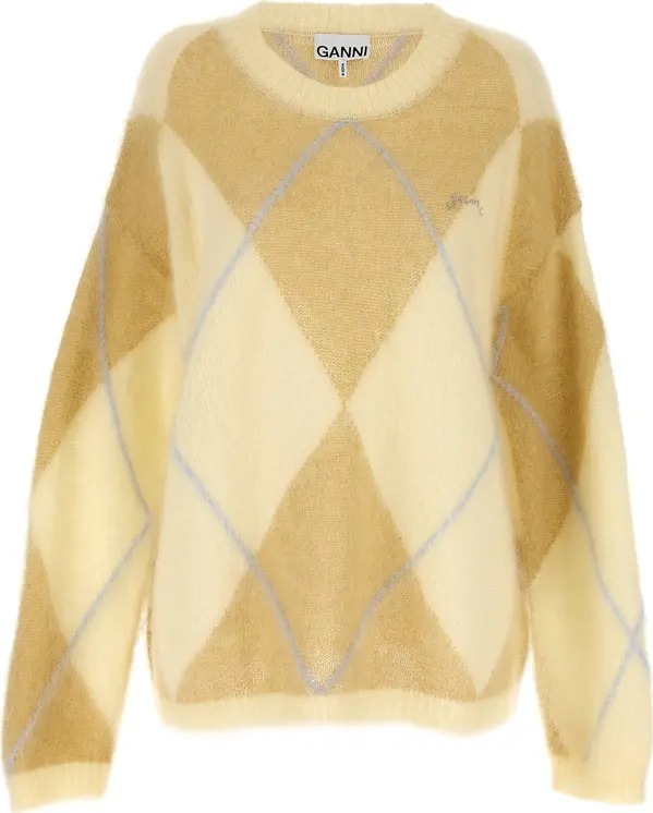 Bicolor Wool Cardigan