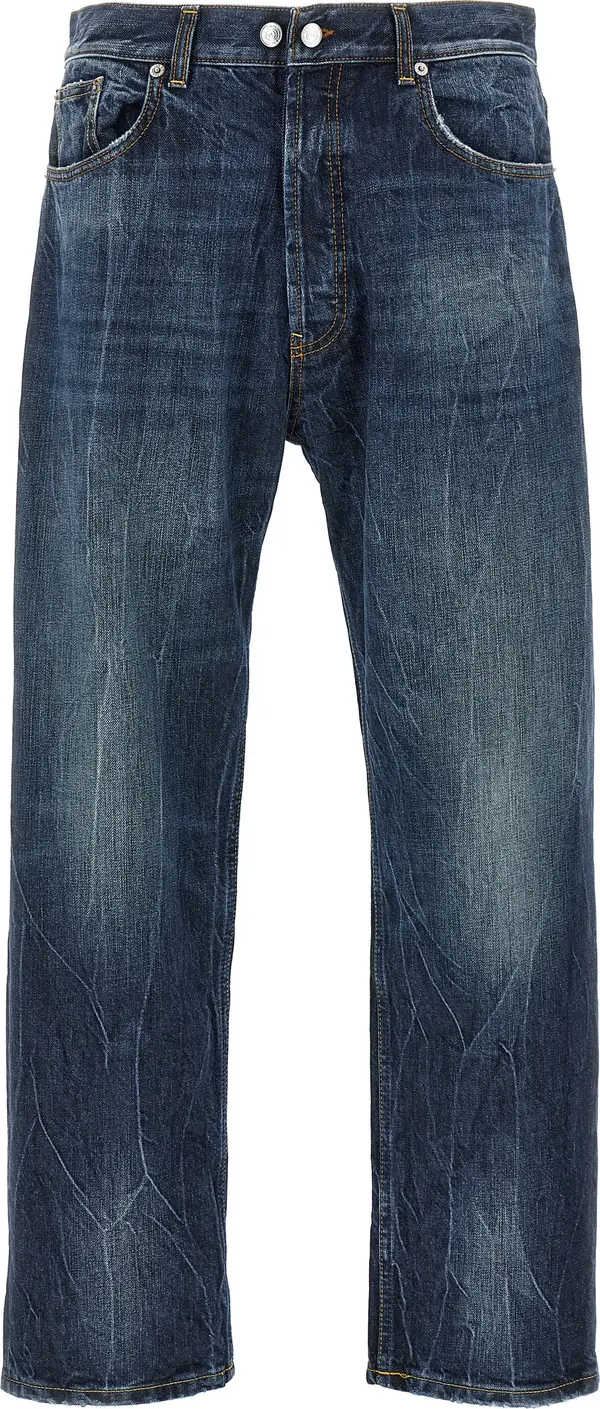 Blue Cotton Jeans Denim
