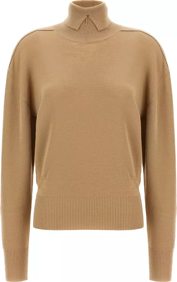 Beige Wool Cardigan