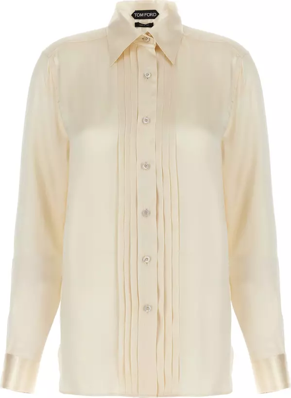 White Silk Blouse