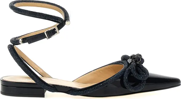 Blue Calfskin Ballet Flats