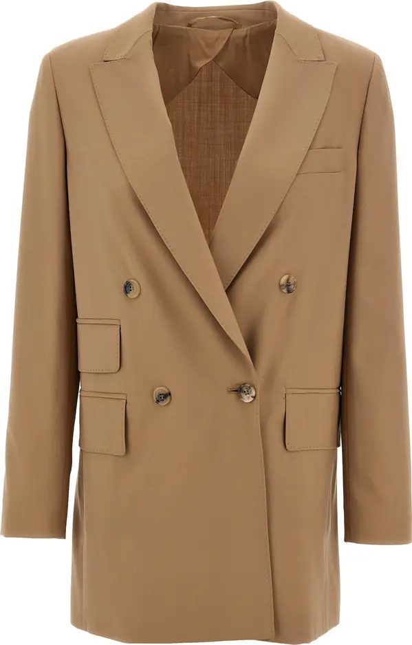 Beige Virgin Wool Blazer