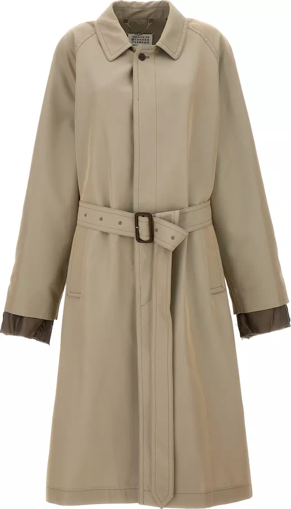 Beige Cotton Coat