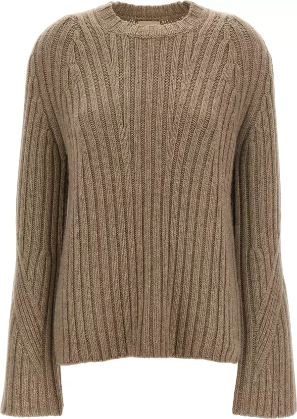 Beige Cashmere Cardigan