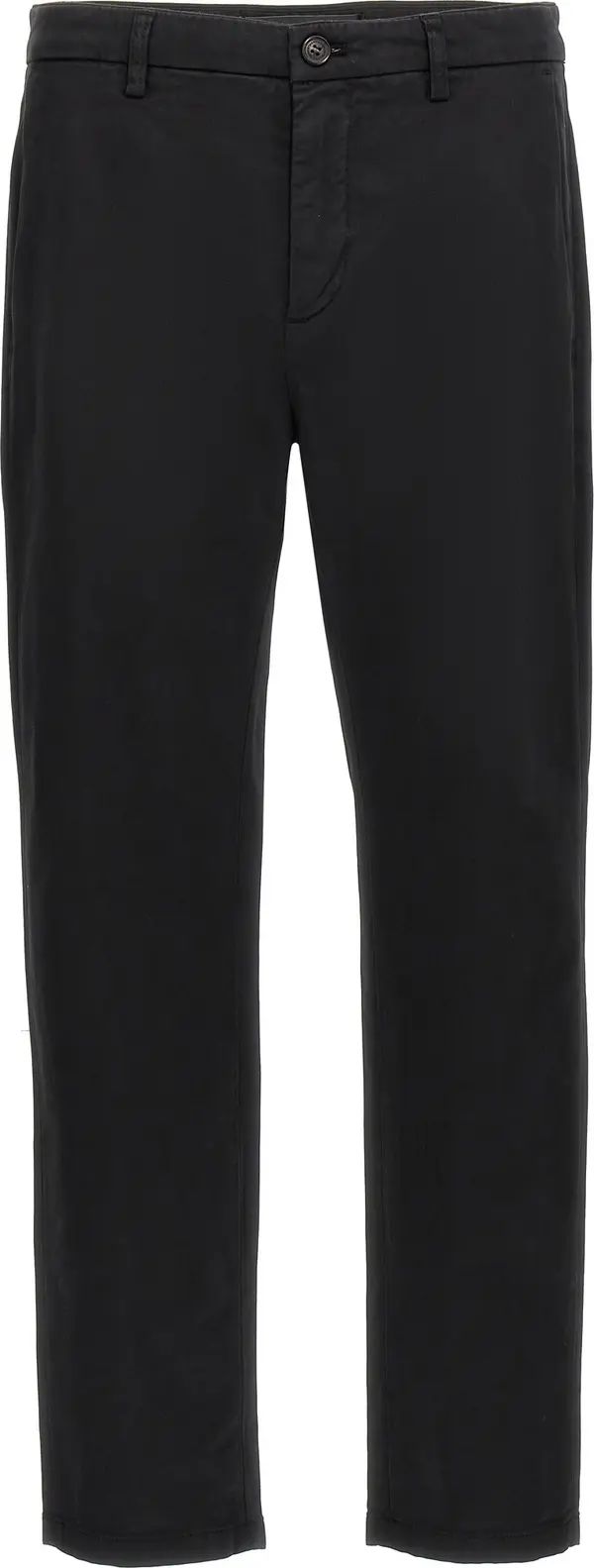 Black Cotton Casual Pants