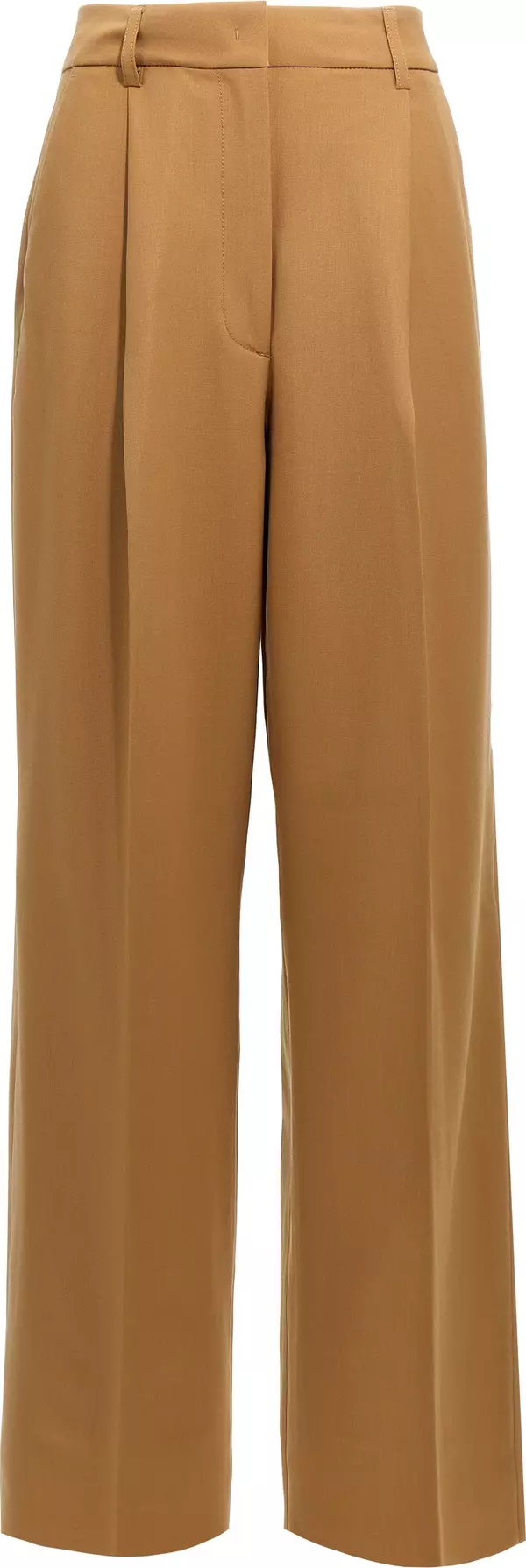 Brown Polyester Pants