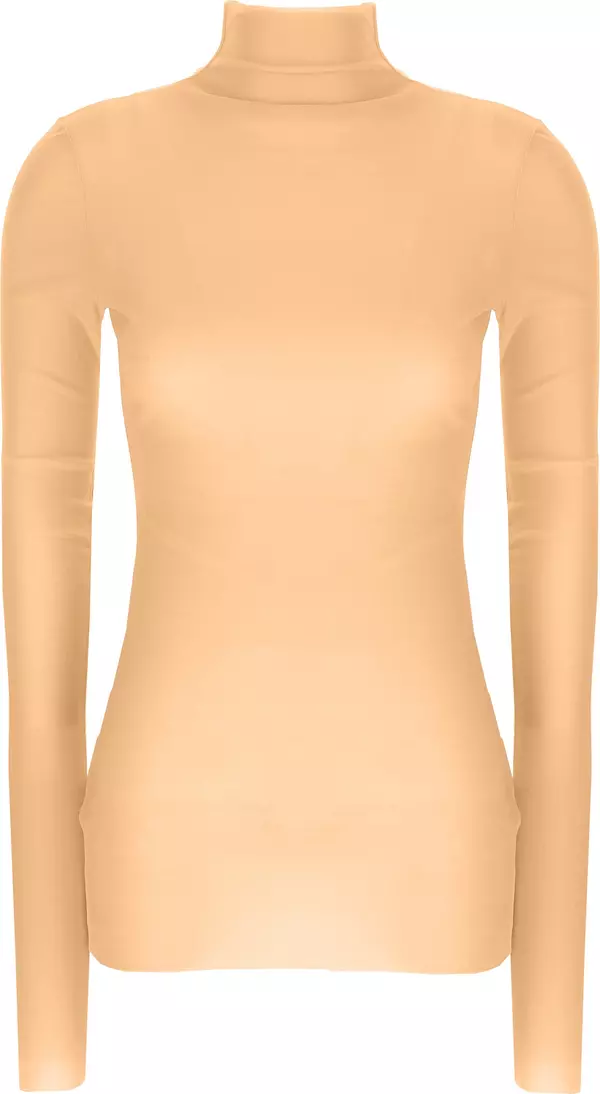Multicolor Silk Turtleneck