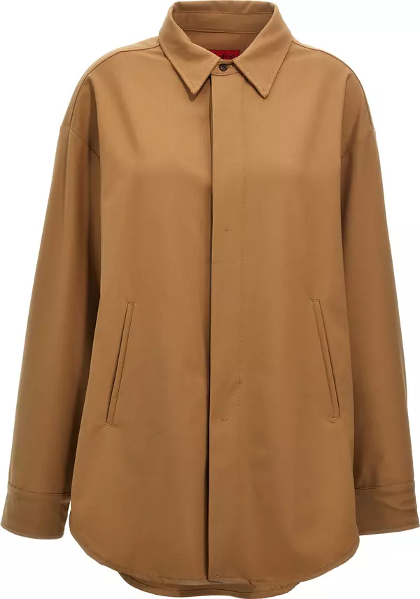 Brown Polyester Blouse