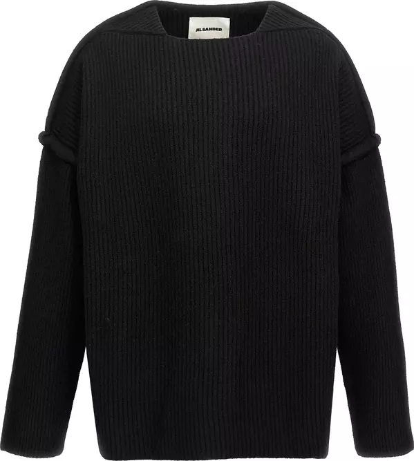 Black Wool Cardigan