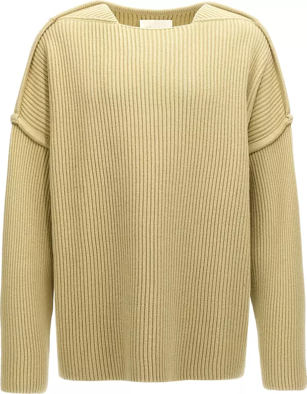 Bicolor Wool Cardigan