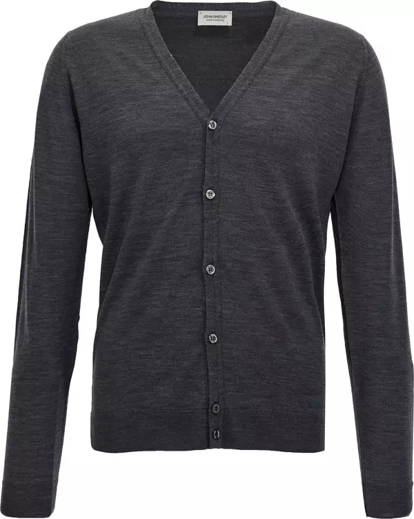 Gray Wool Cardigan