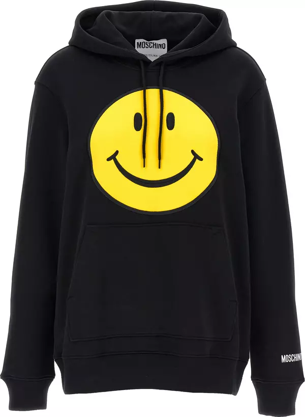 Black Cotton Hoodie