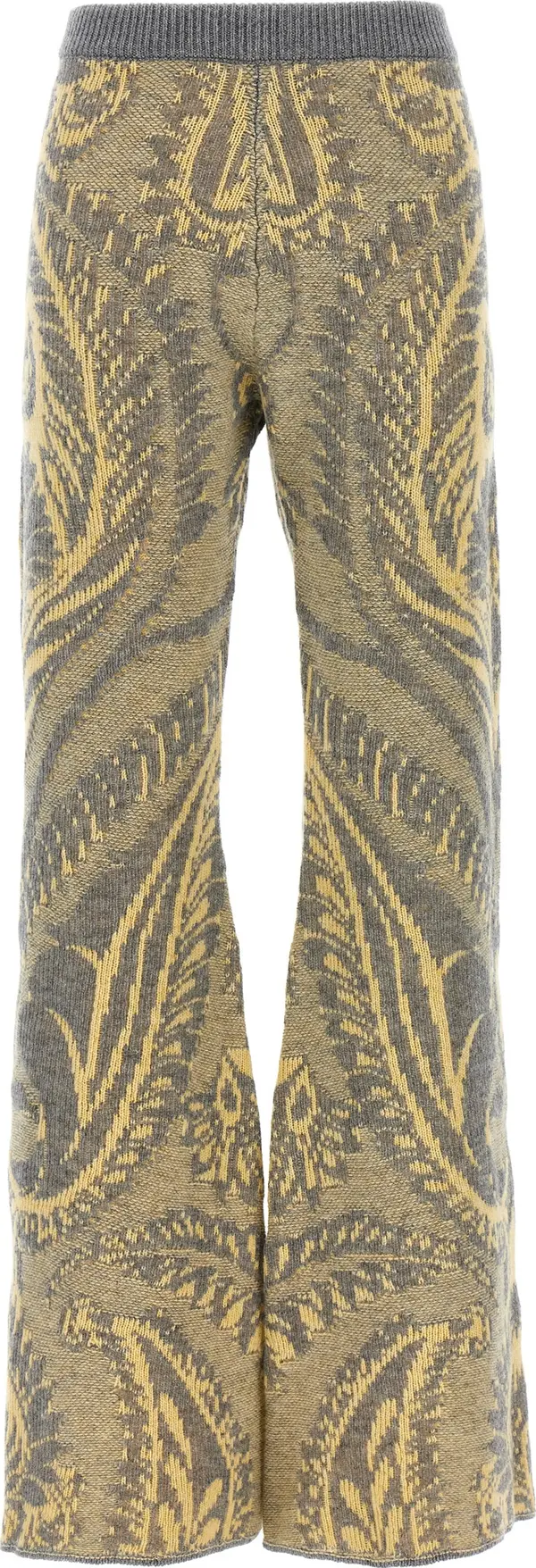 Multicolor Wool Flared Pants