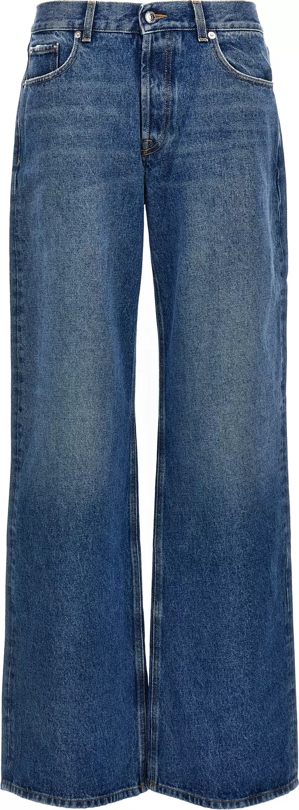 Blue Cotton Jeans Denim