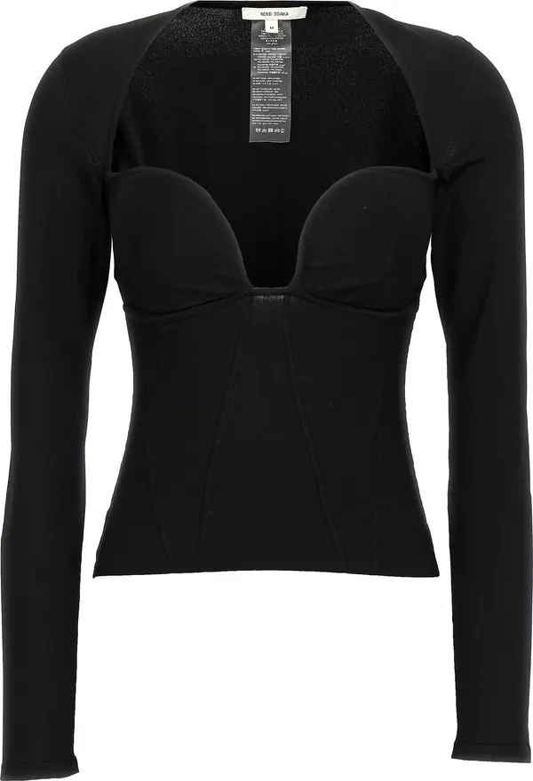 Black Viscose Tank Tops