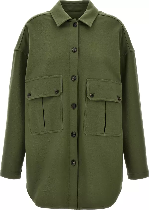 Bicolor Virgin Wool Blouse