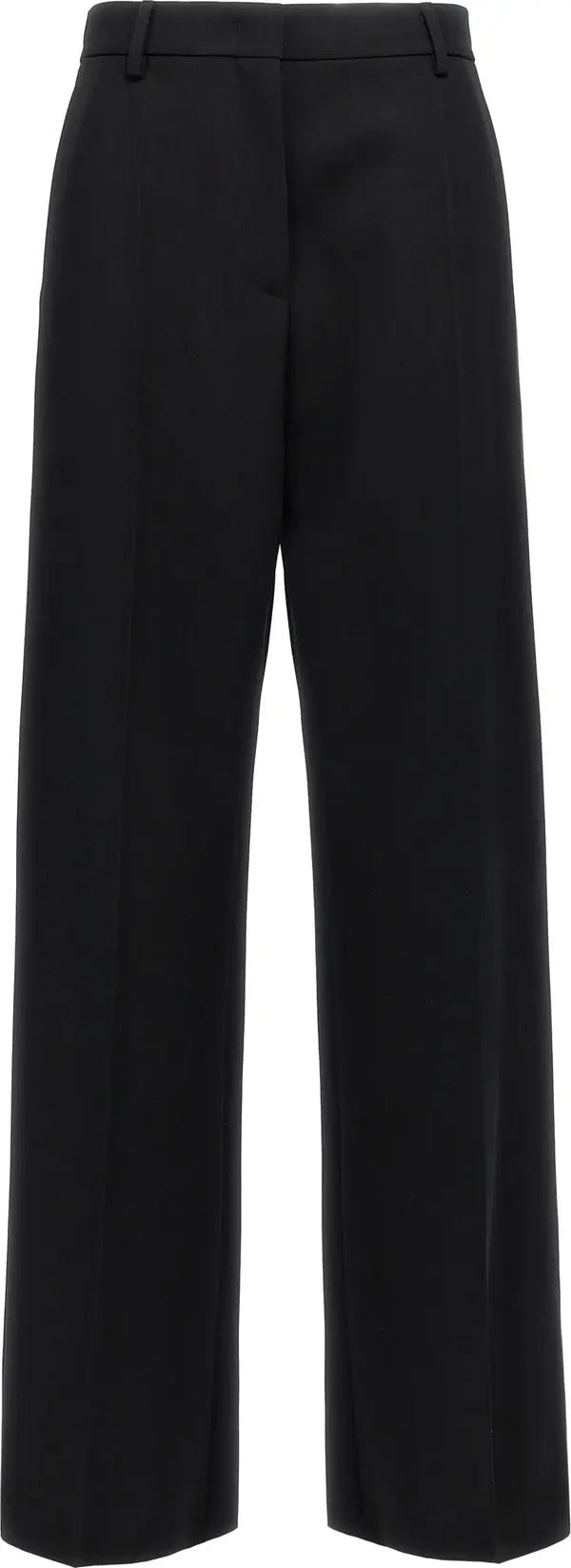 Black Virgin Wool Dress Pants