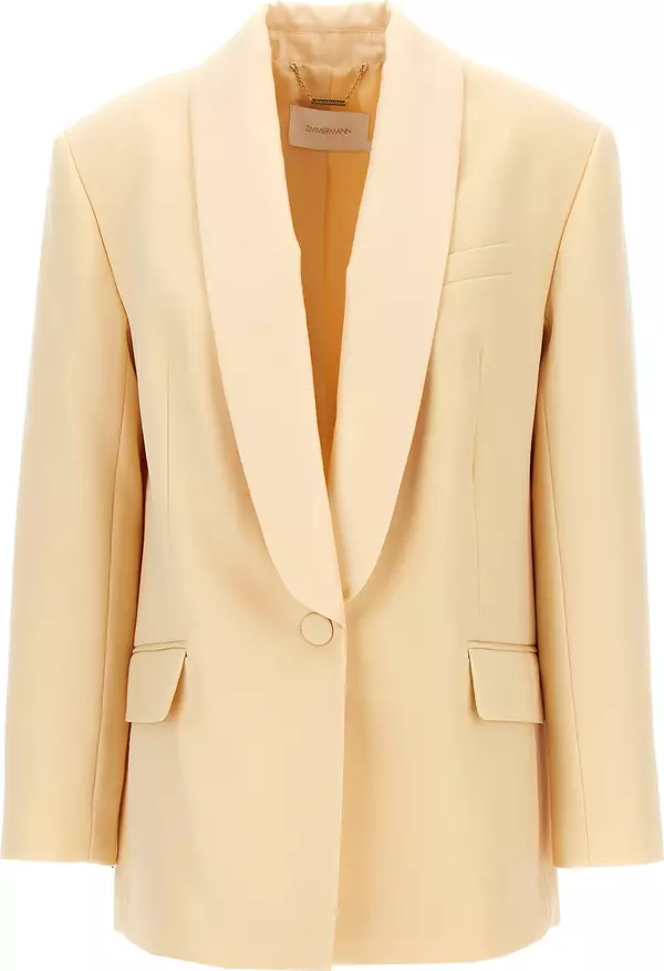 Beige Wool Blazer