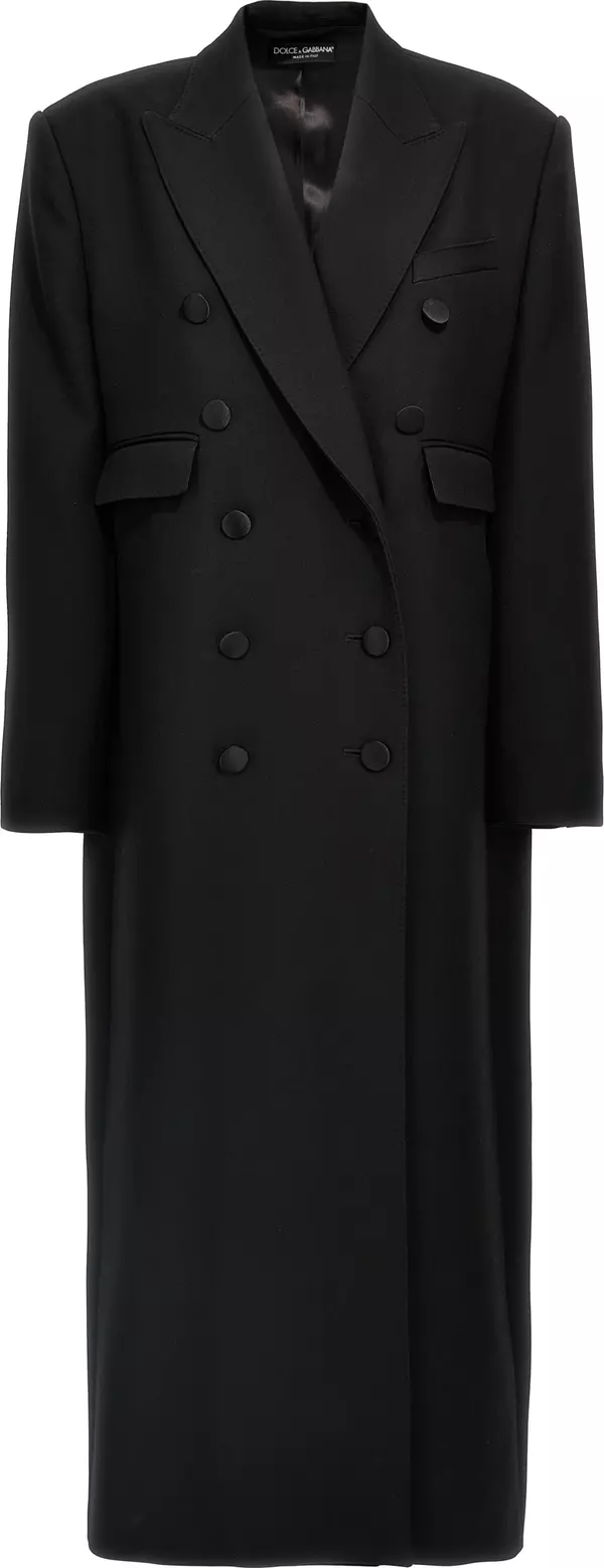 Black Virgin Wool Coat
