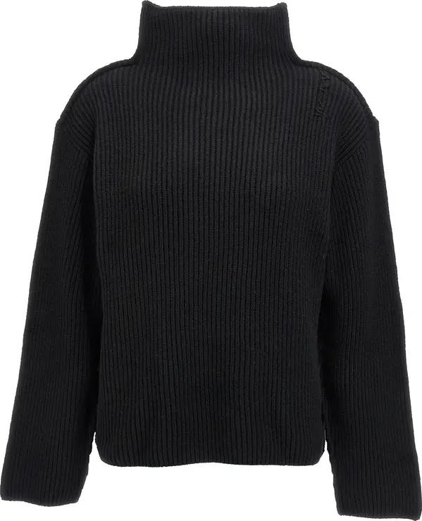 Black Wool Cardigan