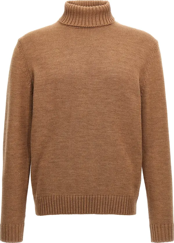 Brown Virgin Wool Cardigan