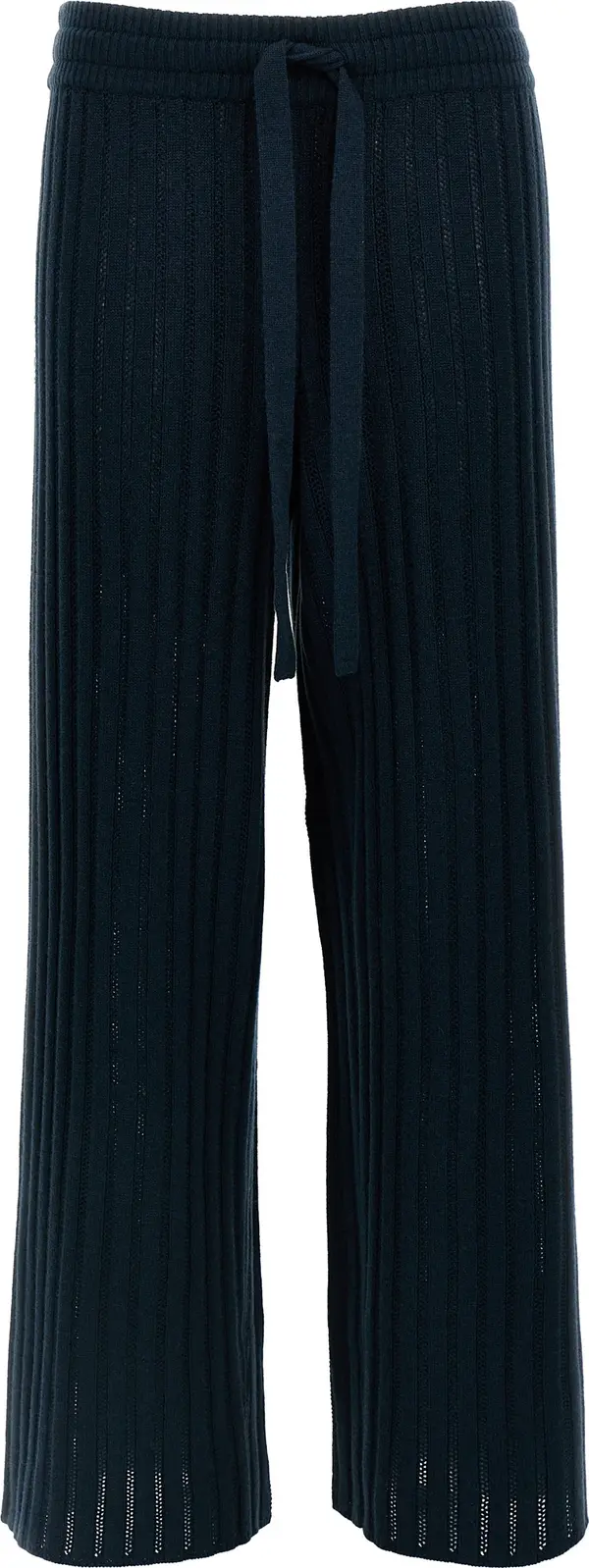 Bicolor Wool Casual Pants
