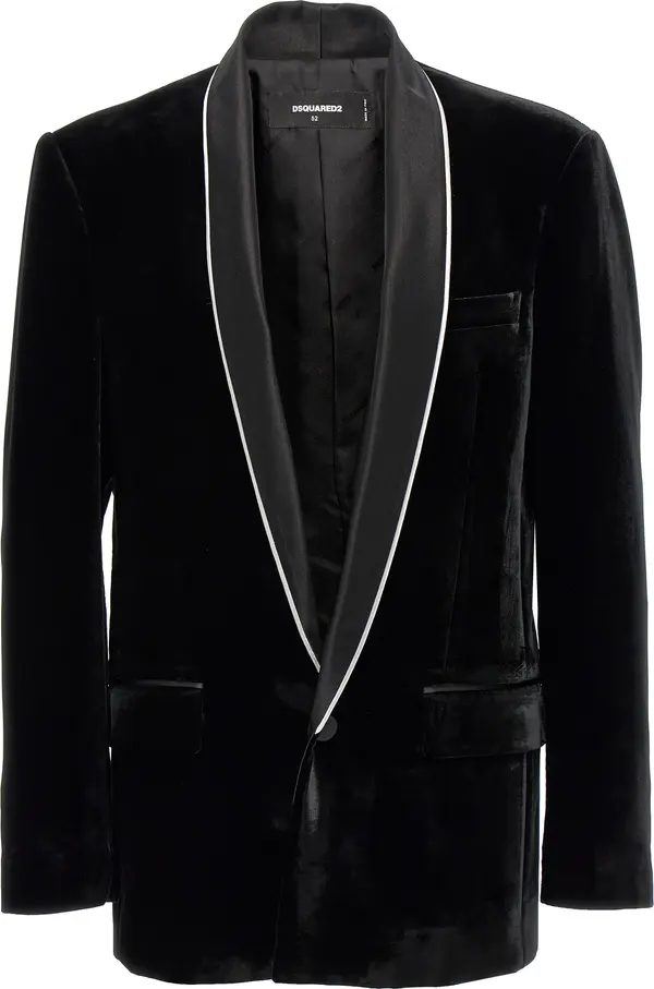 Black Viscose Blazer
