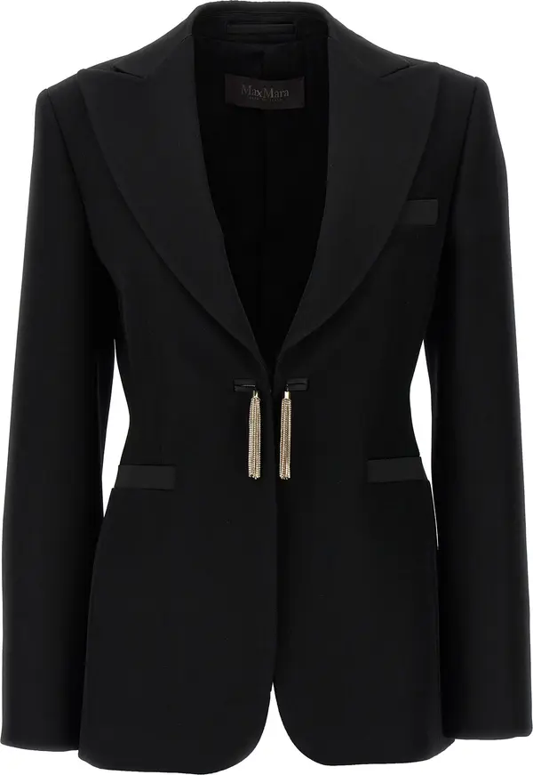 Black Virgin Wool Blazer