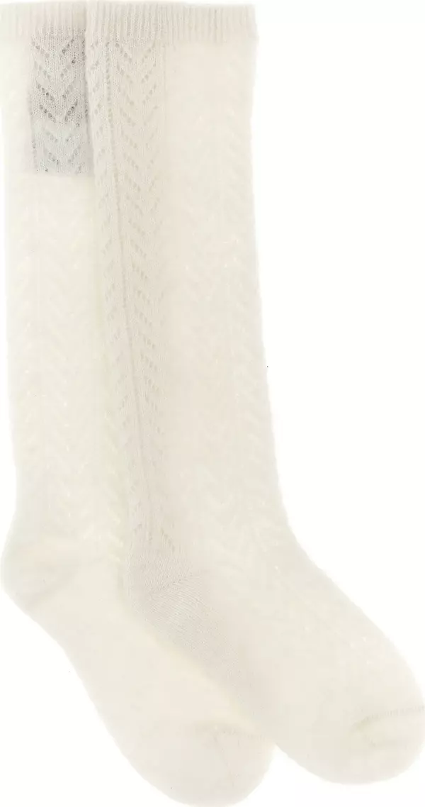 White Wool Socks
