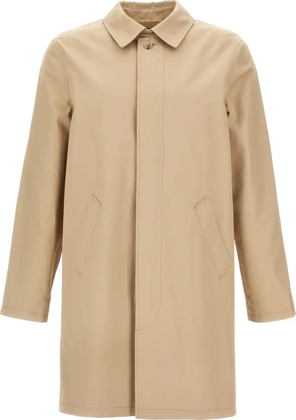 Beige Cotton Coat