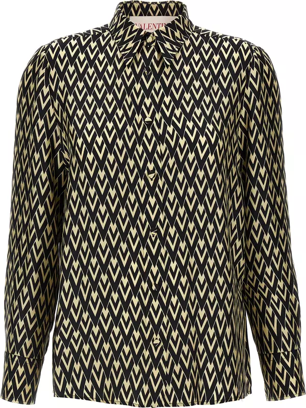 Bicolor Silk Blouse