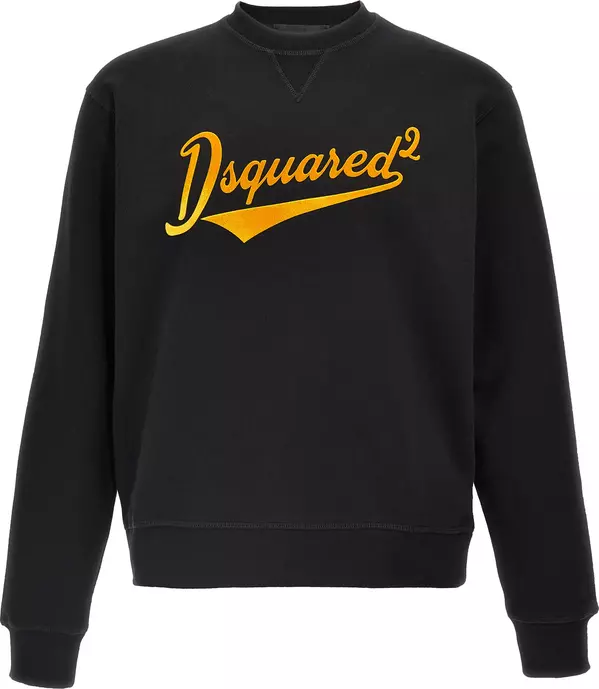 Black Cotton Sweatshirt
