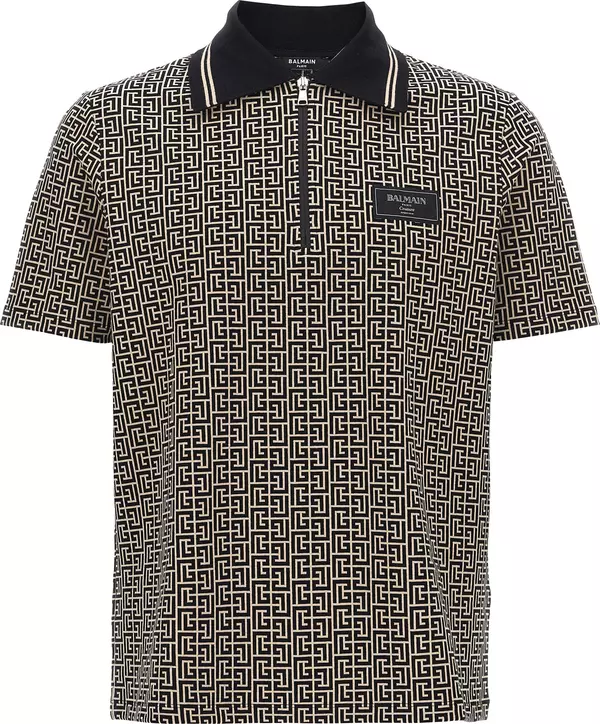 Bicolor Cotton Polo Shirt